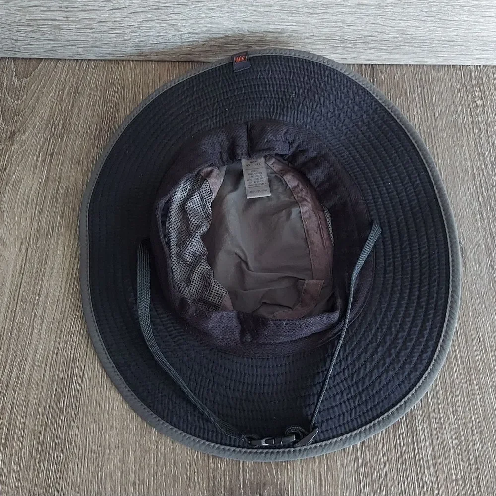 REI Vented Bucket Safari Hat Outdoors Camping Hiking Fishing Gray Boys 7Y-14Y
